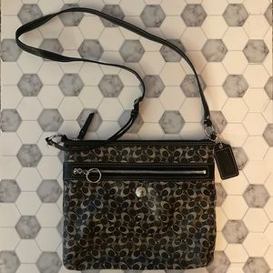 Black and White Coach Crossbody Bag